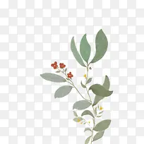 古风花朵树枝 水墨-空若网 古风花朵树枝 水墨-空若网