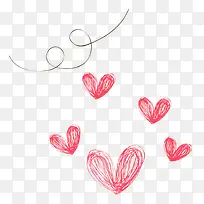 粉色卡通红色爱心-空若网 粉色卡通红色爱心-空若网