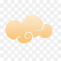 金色扁平化祥云-空若网 金色扁平化祥云-空若网