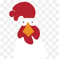 矢量大公鸡的鸡头-空若网 矢量大公鸡的鸡头-空若网