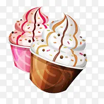 手绘彩绘冰淇淋食物设计-空若网 手绘彩绘冰淇淋食物设计-空若网