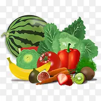 齐全的水果和蔬菜-空若网 齐全的水果和蔬菜-空若网