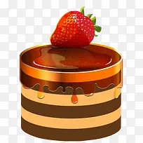 草莓巧克力蛋糕甜点-空若网 草莓巧克力蛋糕甜点-空若网