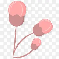 手绘桃花花苞矢量图形-空若网 手绘桃花花苞矢量图形-空若网