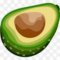 卡通简约美食装饰广告设计牛油果-空若网 卡通简约美食装饰广告设计牛油果-空若网