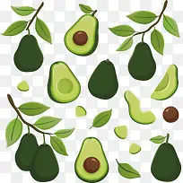 牛油果和牛油果叶子-空若网 牛油果和牛油果叶子-空若网