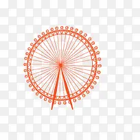 摩天轮水彩画素材-空若网 摩天轮水彩画素材-空若网