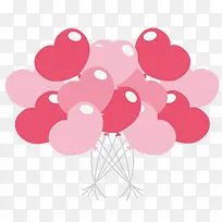 卡通手绘粉色氢气球-空若网 卡通手绘粉色氢气球-空若网