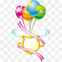 卡通节日彩色气球-空若网 卡通节日彩色气球-空若网