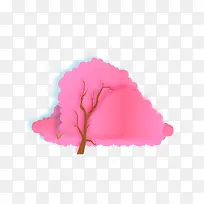 树红色卡通树-空若网 树红色卡通树-空若网