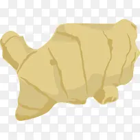 卡通手绘蔬菜装饰海报设计生姜-空若网 卡通手绘蔬菜装饰海报设计生姜-空若网