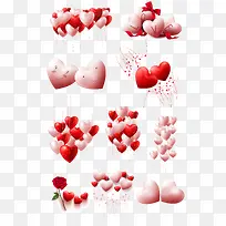 情人节爱心气球矢量图形-空若网 情人节爱心气球矢量图形-空若网