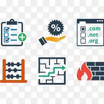 矢量科技数据图标集合-空若网 矢量科技数据图标集合-空若网