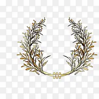 精美对称花卉叶子装饰-空若网 精美对称花卉叶子装饰-空若网