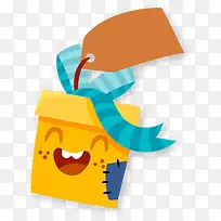 金色扁平化礼物盒-空若网 金色扁平化礼物盒-空若网