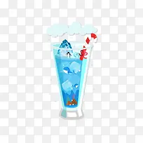 多彩鸡尾酒设计插画-空若网 多彩鸡尾酒设计插画-空若网