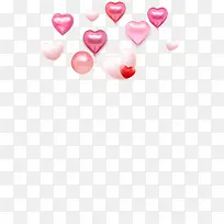 情人节爱心气球元素-空若网 情人节爱心气球元素-空若网