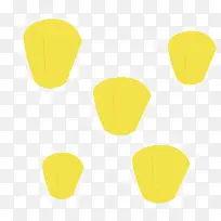 卡通手绘黄色孔明灯-空若网 卡通手绘黄色孔明灯-空若网