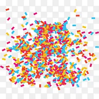 飞舞彩色几何碎片-空若网 飞舞彩色几何碎片-空若网