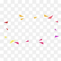 彩色飞溅三角形碎片免抠素材-空若网 彩色飞溅三角形碎片免抠素材-空若网
