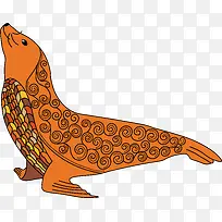 彩色海豹模型-空若网 彩色海豹模型-空若网