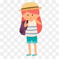 背包旅行人物矢量素材-空若网 背包旅行人物矢量素材-空若网