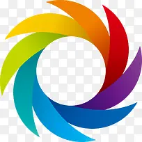 多彩旋转圆圈-空若网 多彩旋转圆圈-空若网