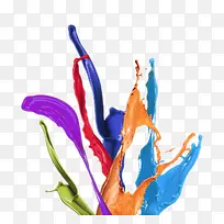 多彩油漆泼洒效果-空若网 多彩油漆泼洒效果-空若网