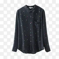 新款星星印花真丝衬衫-空若网 新款星星印花真丝衬衫-空若网
