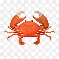 卡通装饰海洋生物海报设计螃蟹-空若网 卡通装饰海洋生物海报设计螃蟹-空若网