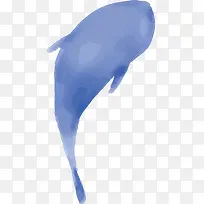 水彩小鲸鱼动物设计-空若网 水彩小鲸鱼动物设计-空若网