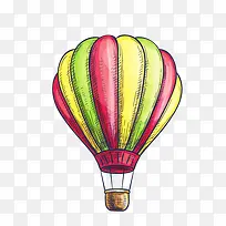 卡通装饰热气球小清新插画-空若网 卡通装饰热气球小清新插画-空若网