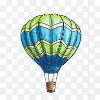 卡通装饰热气球小清新插画-空若网 卡通装饰热气球小清新插画-空若网