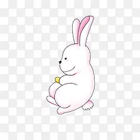 粉色可爱卡通兔子-空若网 粉色可爱卡通兔子-空若网