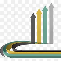 多彩箭头曲线-空若网 多彩箭头曲线-空若网