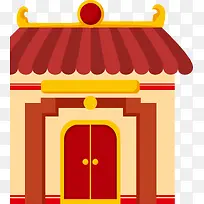 插画房屋房子新年-空若网 插画房屋房子新年-空若网