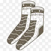 卡通手绘小清新插画装饰袜子-空若网 卡通手绘小清新插画装饰袜子-空若网