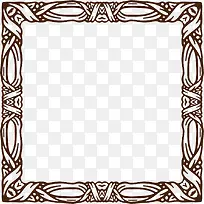 棕色古典边框-空若网 棕色古典边框-空若网