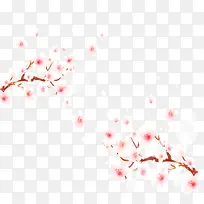 清新手绘樱花树免抠素材-空若网 清新手绘樱花树免抠素材-空若网