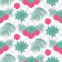 绿叶红花背景-空若网 绿叶红花背景-空若网