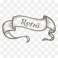 手绘棕色条幅横幅-空若网 手绘棕色条幅横幅-空若网