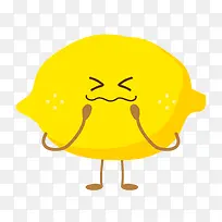 矢量卡通扁平化柠檬水果png-空若网 矢量卡通扁平化柠檬水果png-空若网