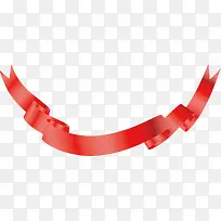 漂浮的手绘彩色缎带-空若网 漂浮的手绘彩色缎带-空若网