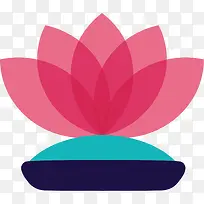 粉红色莲花美容标志-空若网 粉红色莲花美容标志-空若网