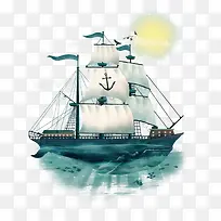 矢量帆船-空若网 矢量帆船-空若网