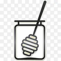 黑色线条蜂蜜-空若网 黑色线条蜂蜜-空若网