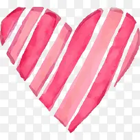 情人节红色条纹爱心-空若网 情人节红色条纹爱心-空若网