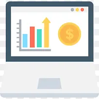 卡通笔记本电脑图表图标免抠png-空若网 卡通笔记本电脑图表图标免抠png-空若网