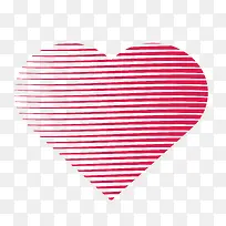 红色横条纹情人节爱心-空若网 红色横条纹情人节爱心-空若网