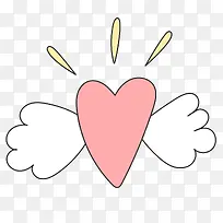 长翅膀的爱心-空若网 长翅膀的爱心-空若网